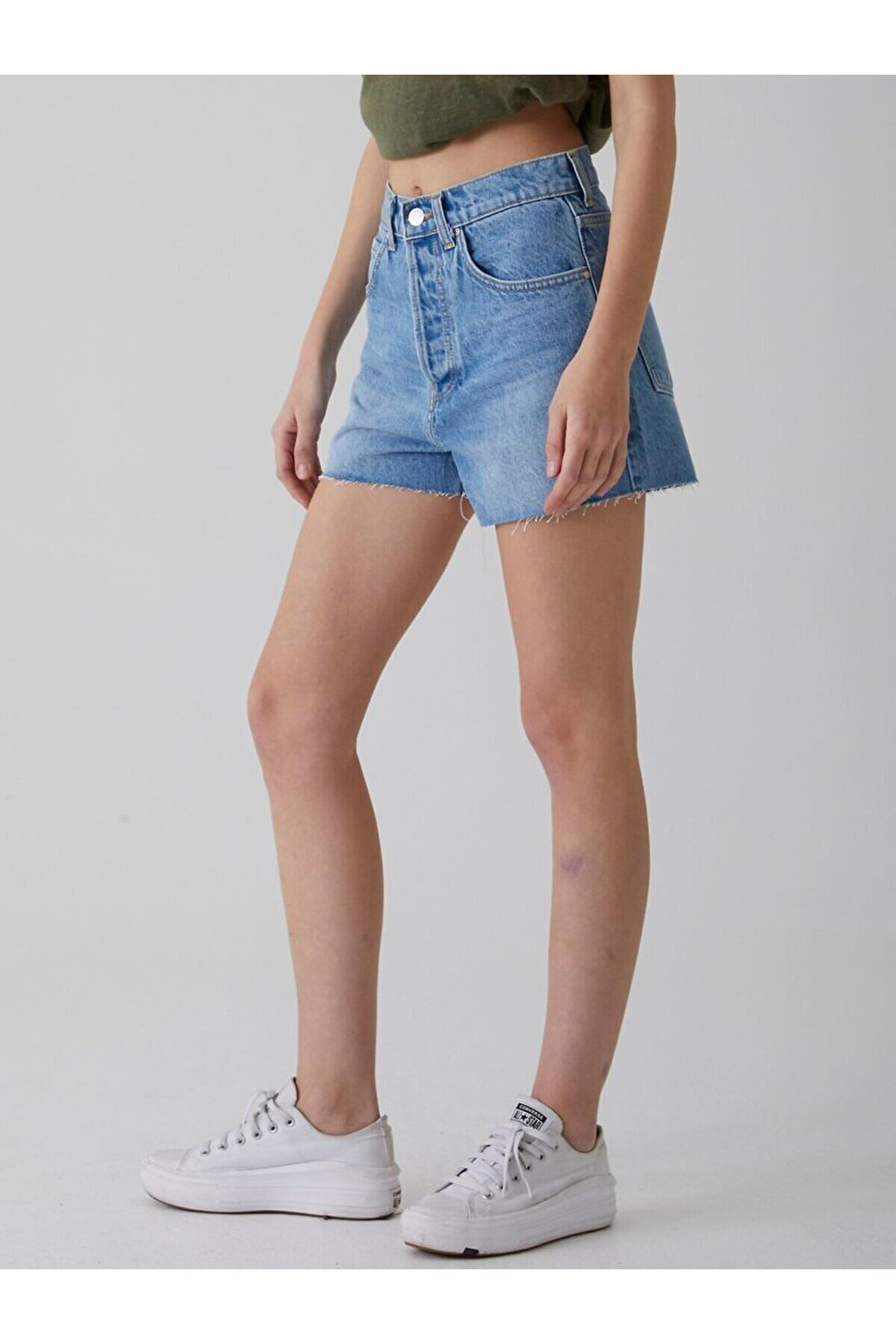 LTB Short en jean taille haute Lari