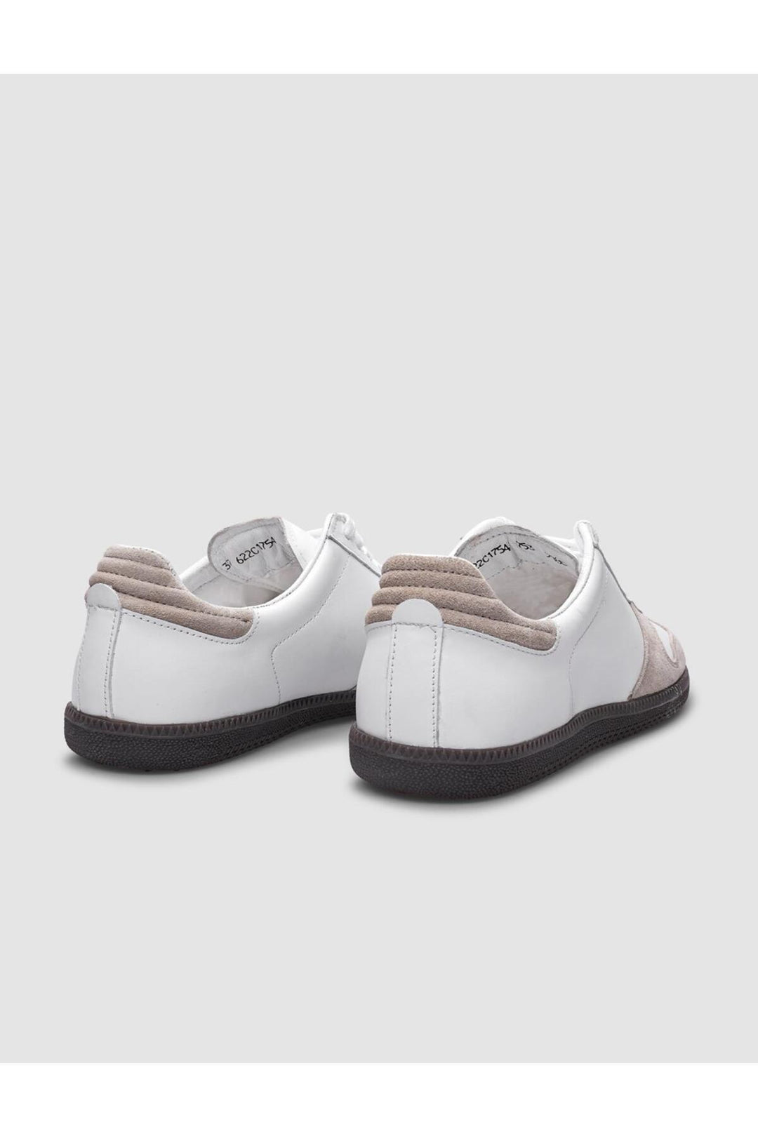 Cabani Shoes %100 Cuir véritable Baskets femme blanches-beiges à lacets - Blanc