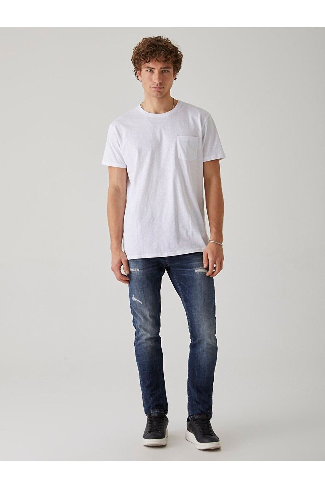 LTB T-shirt blanc avec poche