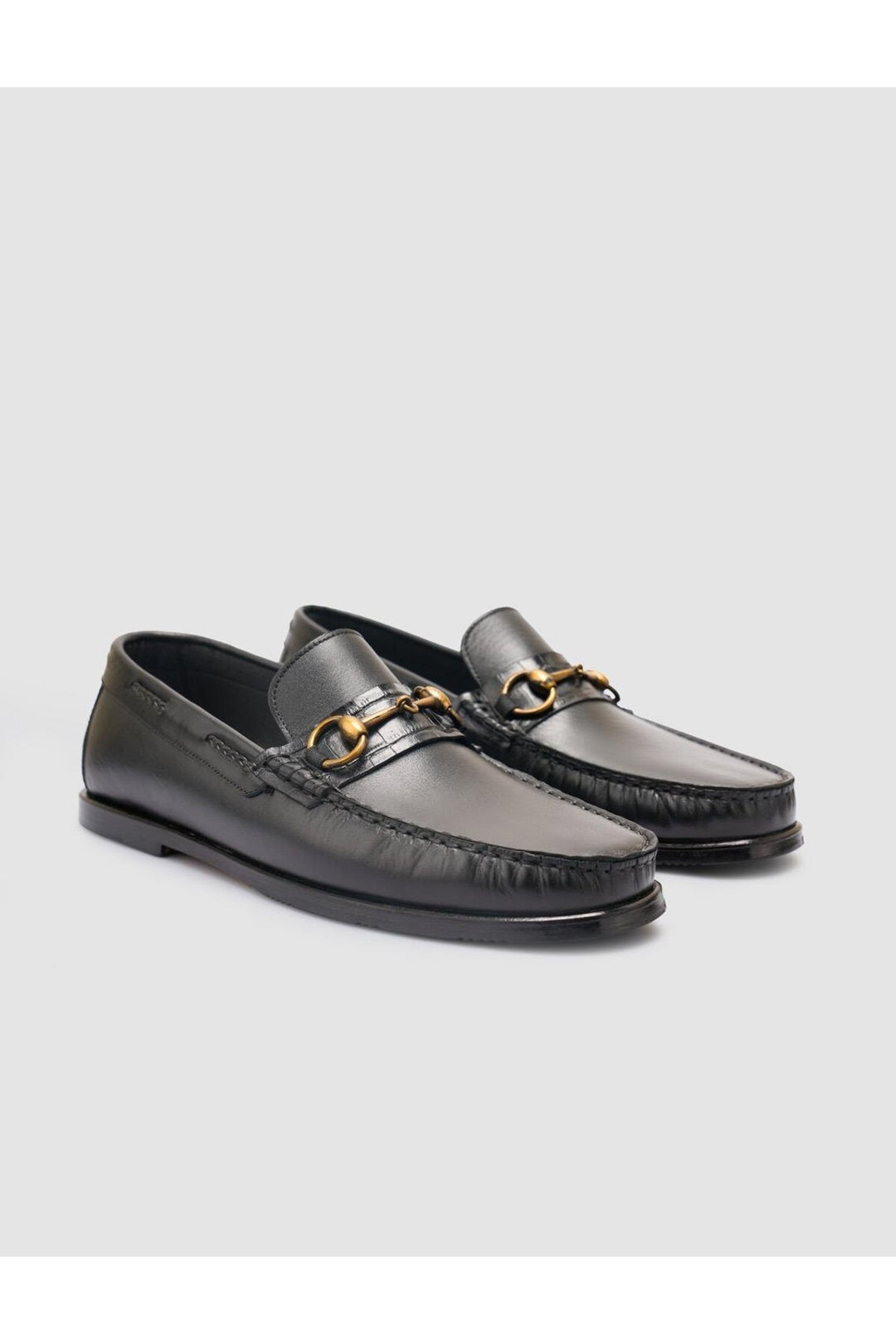 Cabani Shoes %100 Cuir véritable Chaussures classiques pour hommes Marron - Noir