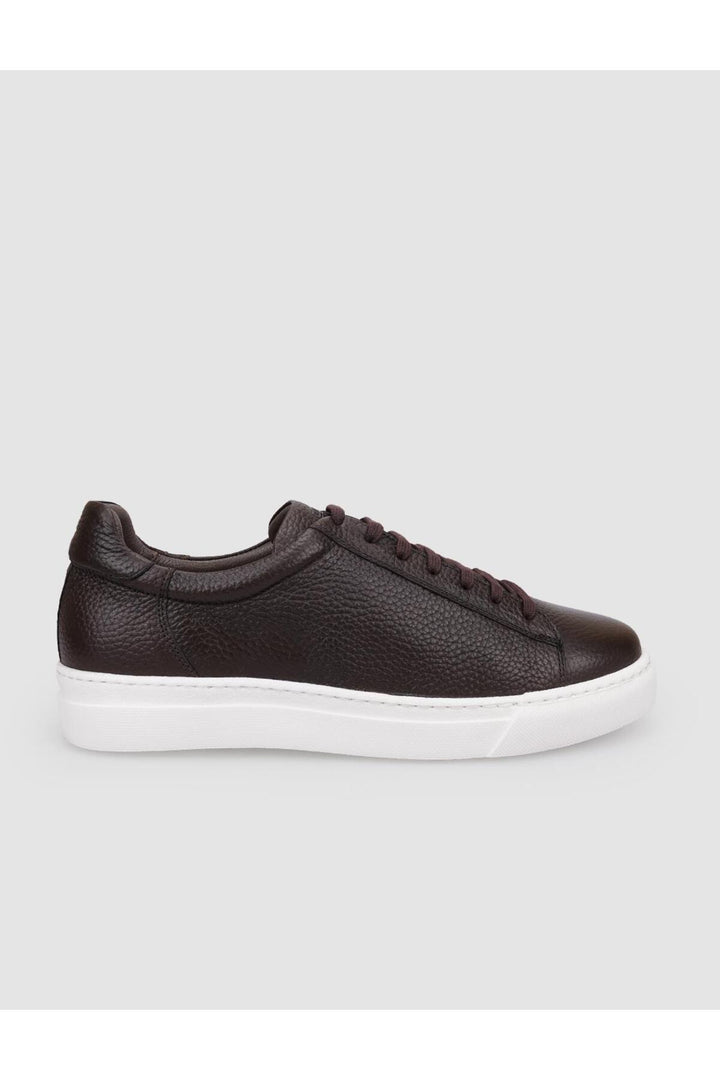 Cabani Shoes %100 Cuir Véritable Chaussures de Sport pour Hommes à Lacets Marron - Marron