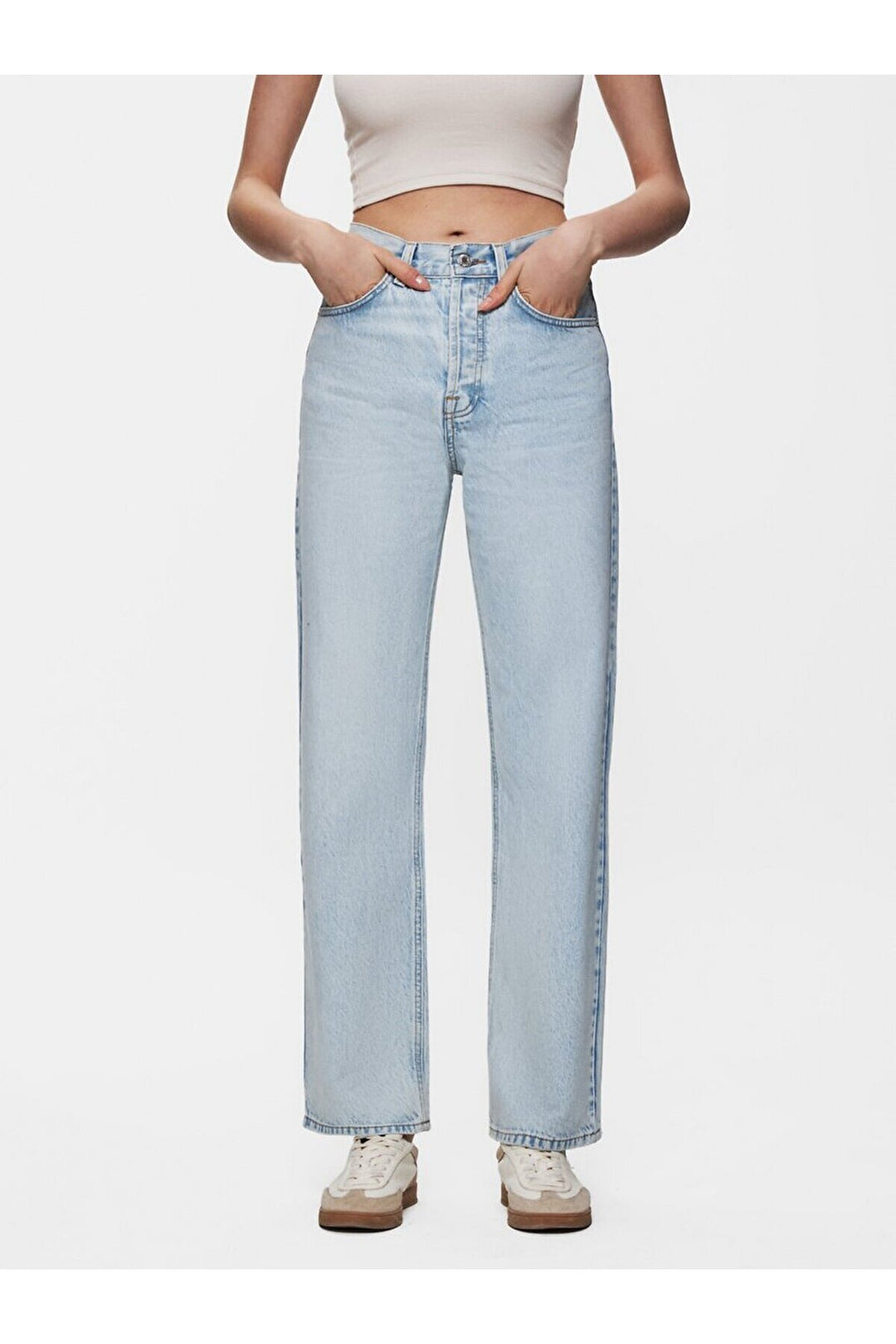 LTB Pantalon en jean coupe droite à taille haute Vanetta