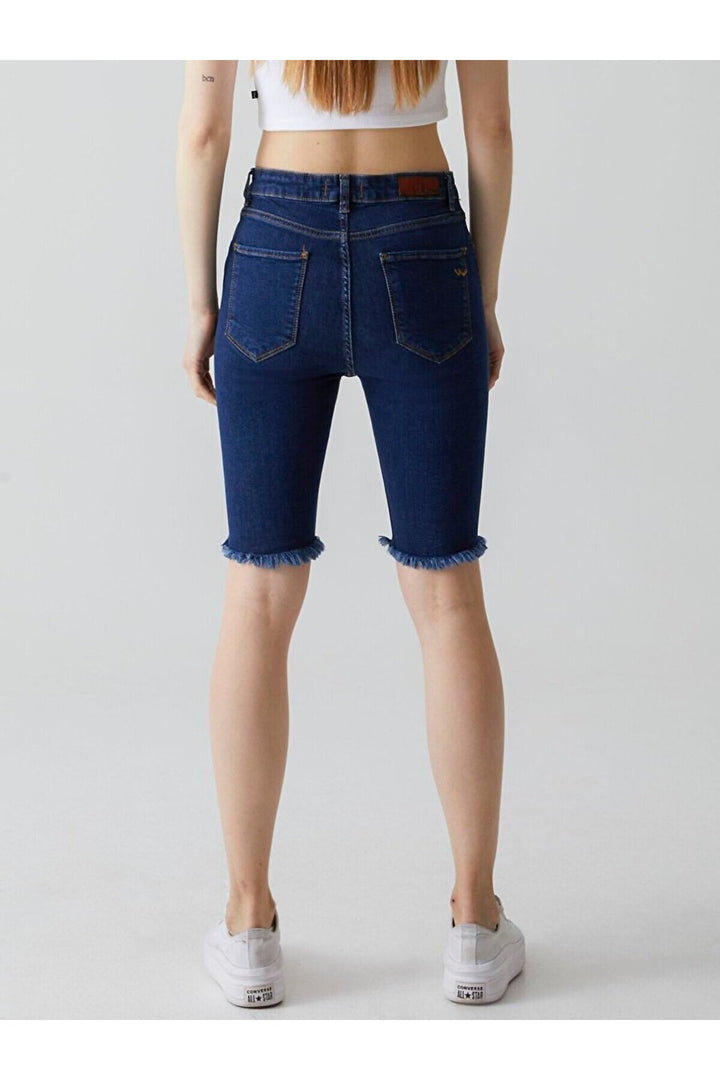 LTB Jean taille haute Galena Slim Fit Bermuda