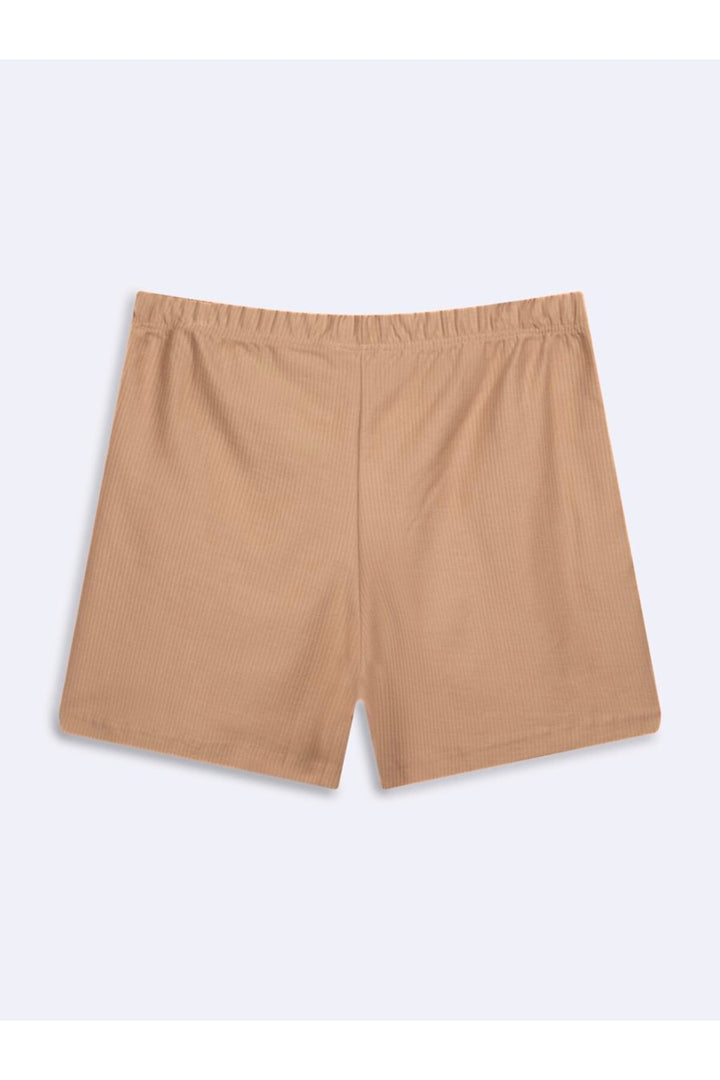 LTB Short Marron à Corde à Taille Élastique - Marron