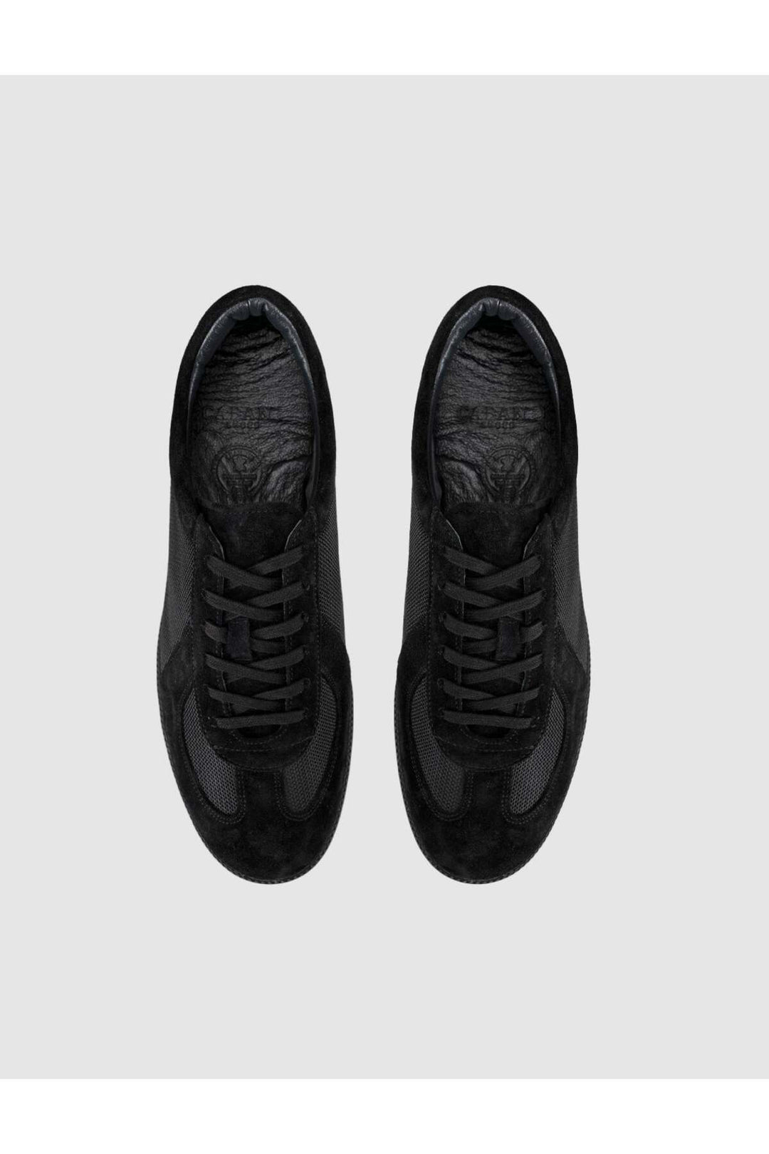 Cabani Shoes Chaussures de sport décontractées pour hommes en cuir véritable noir - Multicolore