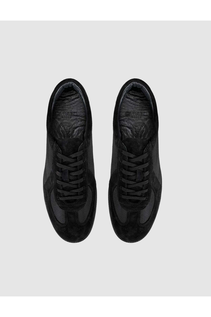 Cabani Shoes Chaussures de sport décontractées pour hommes en cuir véritable noir - Multicolore