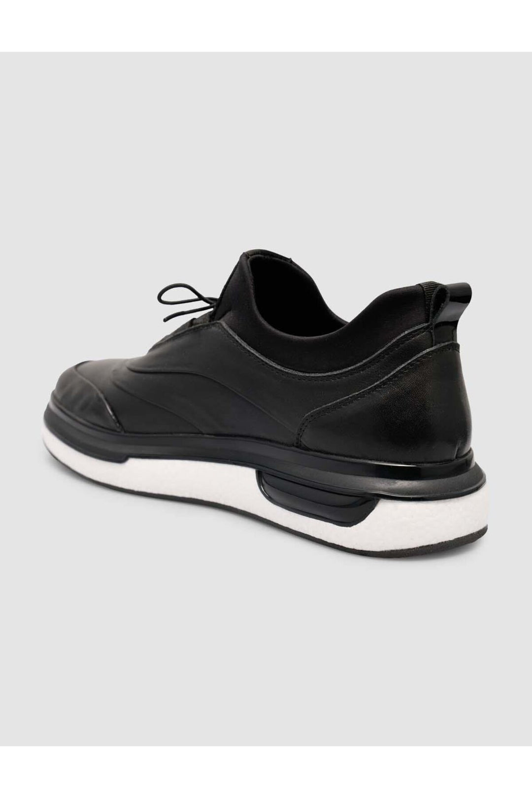 Cabani Shoes %100 Cuir véritable Noir Baskets quotidiennes pour homme - Noir