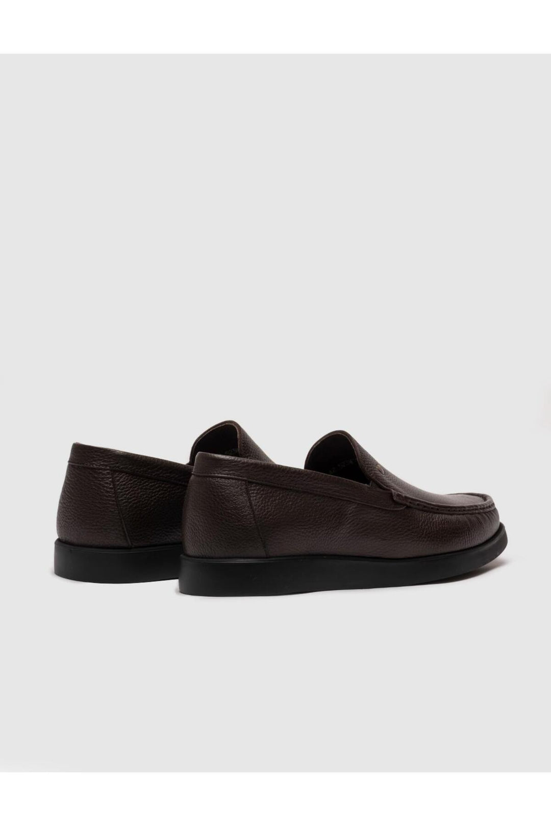 Cabani Shoes Chaussures classiques décontractées pour hommes en cuir véritable marron - Marron