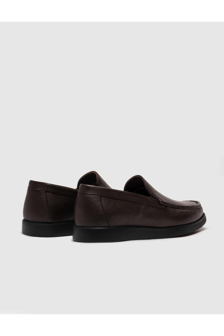 Cabani Shoes Chaussures classiques décontractées pour hommes en cuir véritable marron - Marron