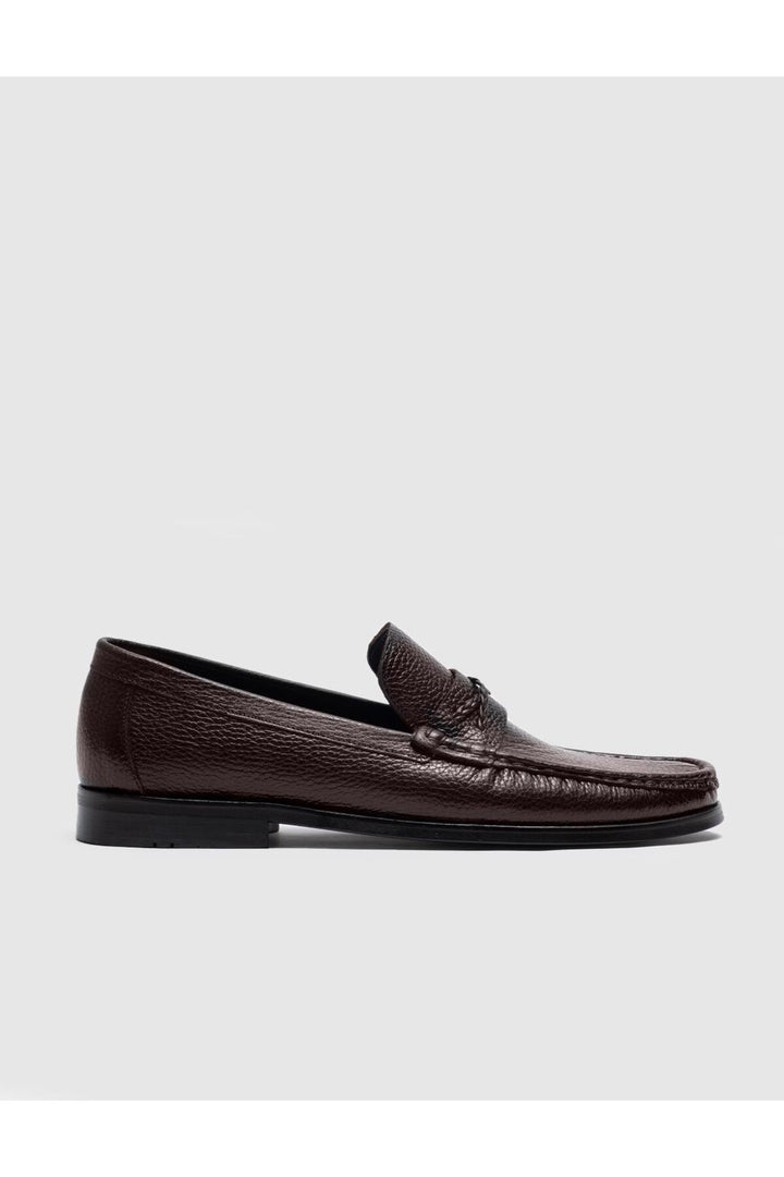 Cabani Shoes Chaussures de ville pour hommes en cuir véritable marron - Multicolore