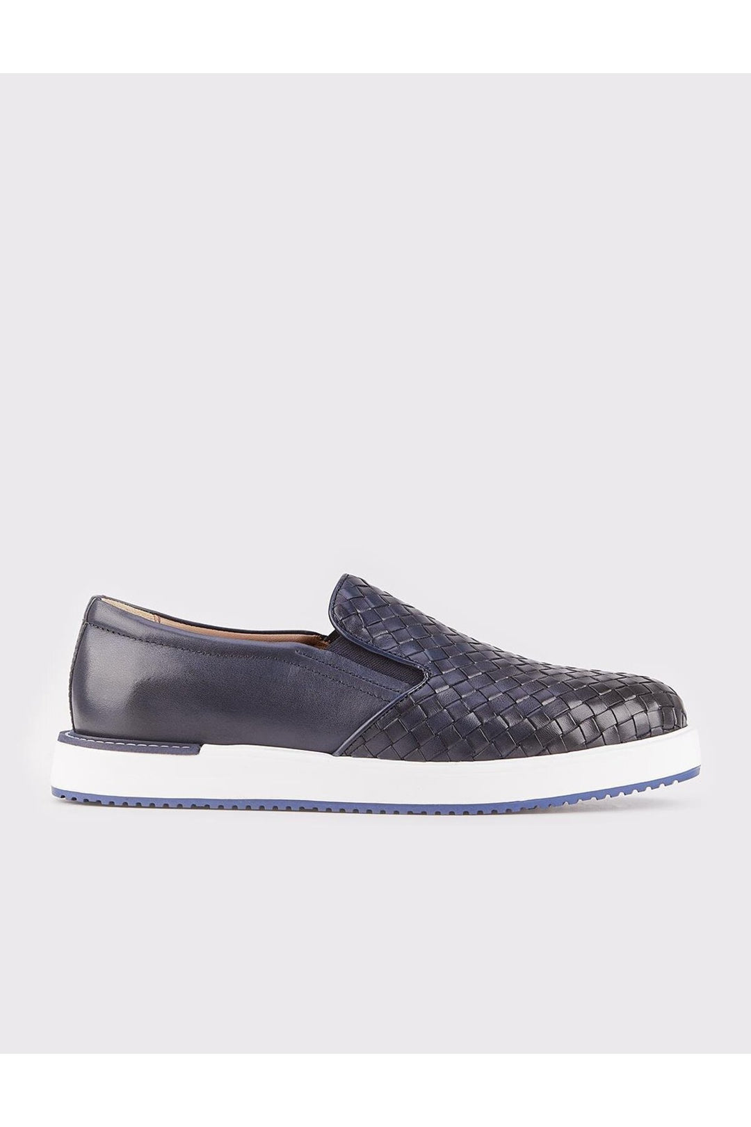 Cabani Shoes Chaussures de ville pour hommes en cuir véritable avec semelle en Eva bleu marine. - Bleu marine