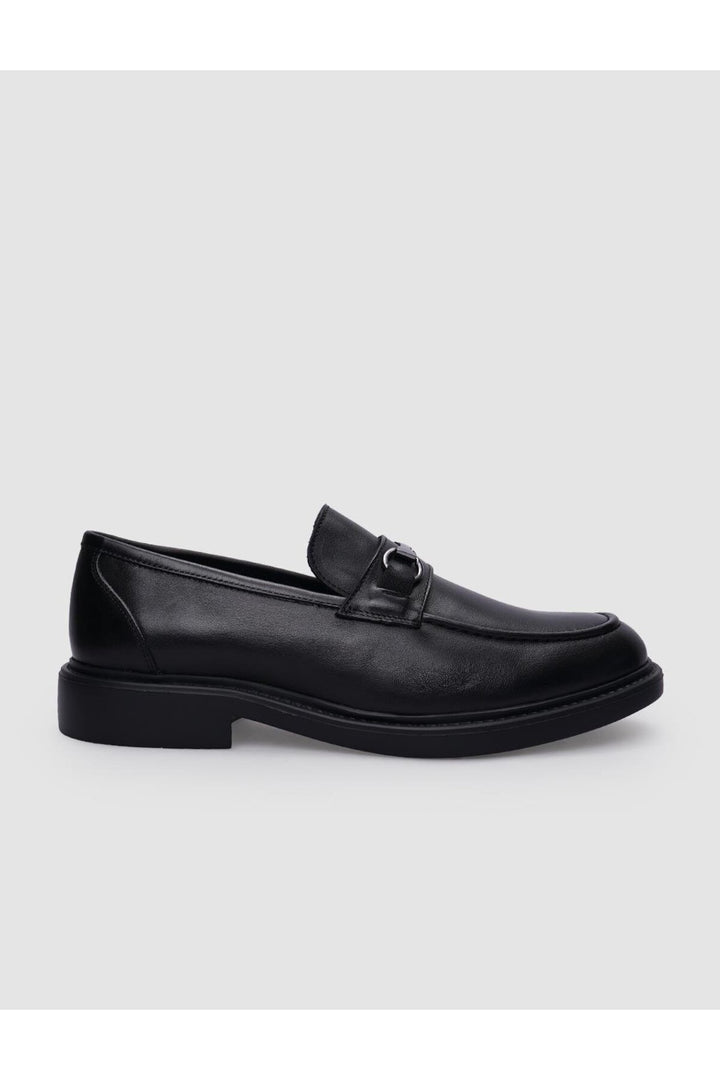 Cabani Shoes %100 Cuir véritable Mocassins pour hommes à boucle noire - Multicolore