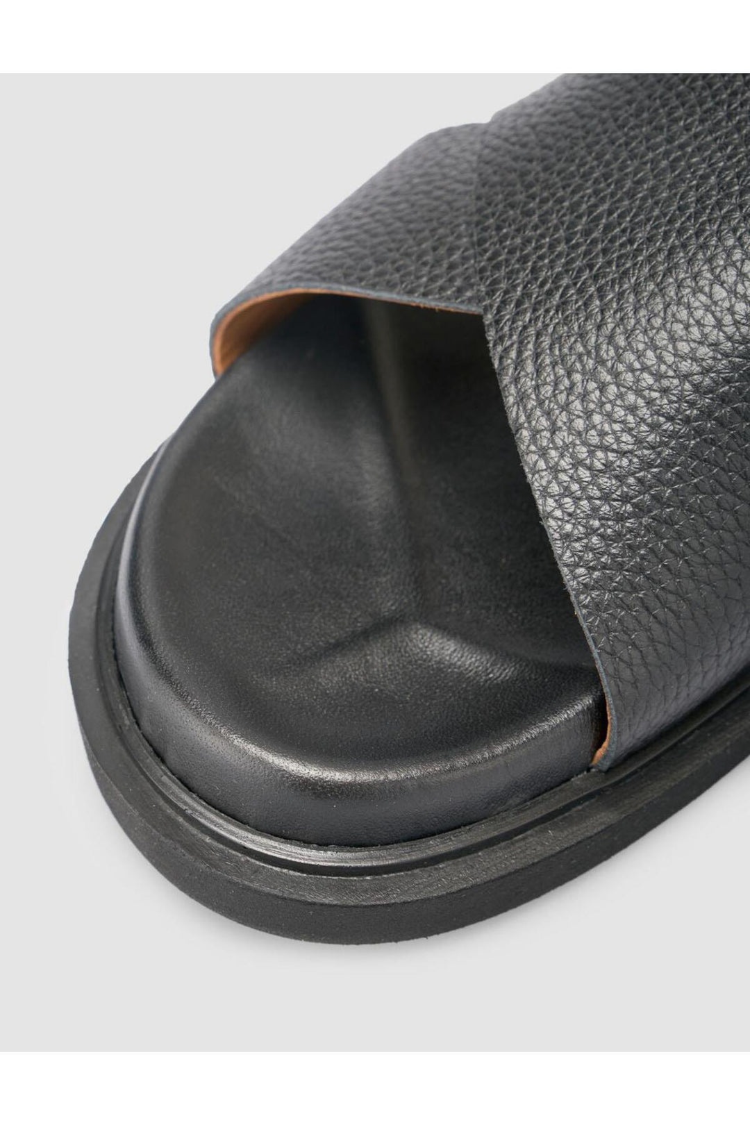 Cabani Shoes %100 Cuir Véritable Sandales Noires pour Hommes - Multicolore