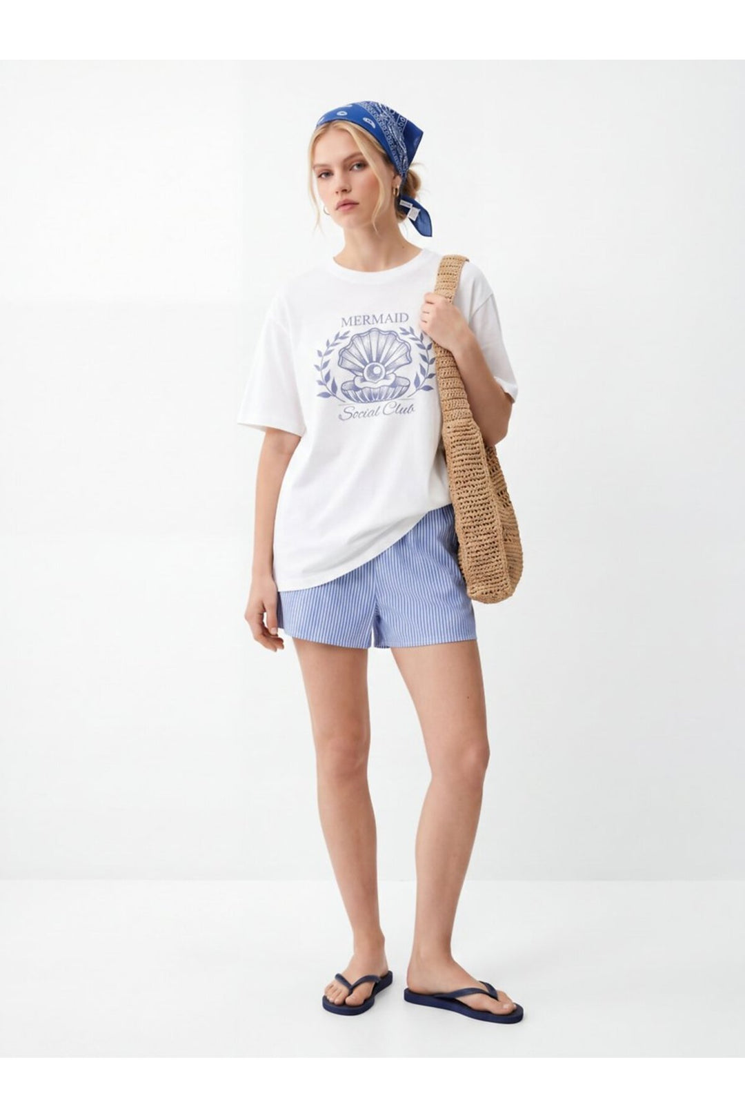 LTB Short Rayé Bleu - Bleu