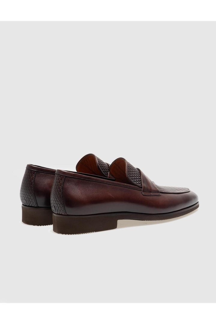 Cabani Shoes Chaussures classiques pour hommes en cuir véritable marron - Marron