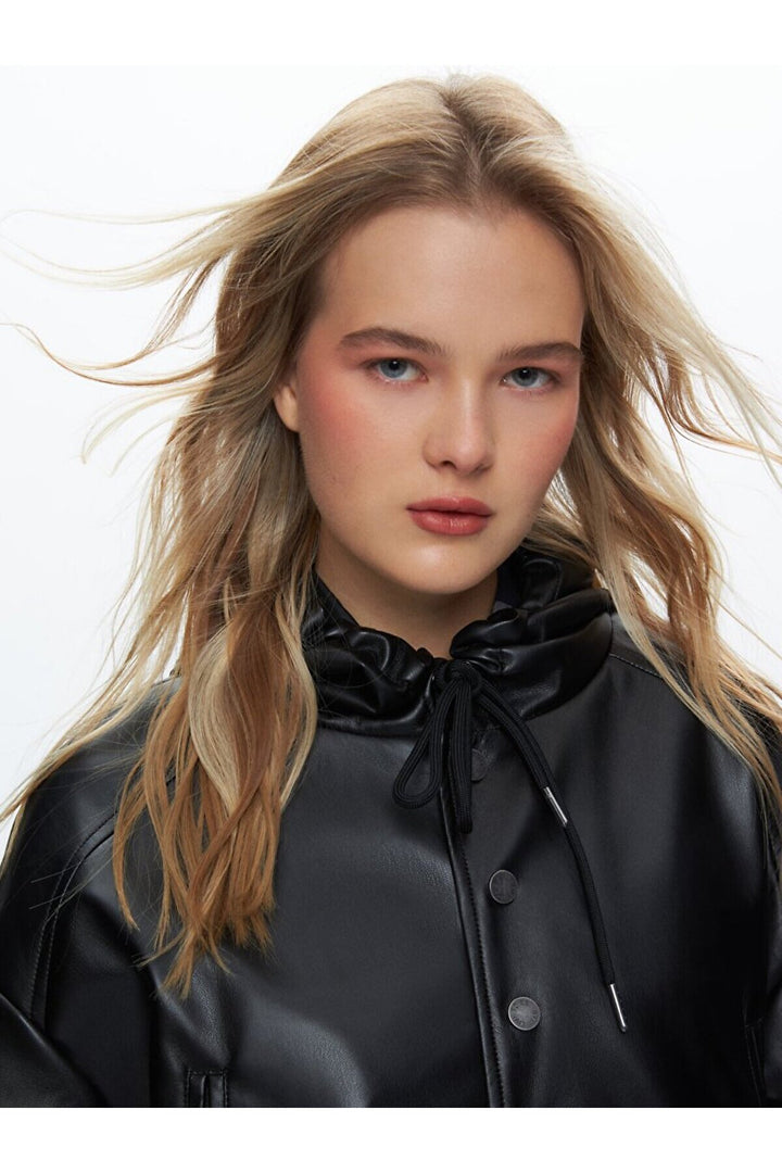 LTB Veste Noire Oversize à Capuche - si̇yah_200