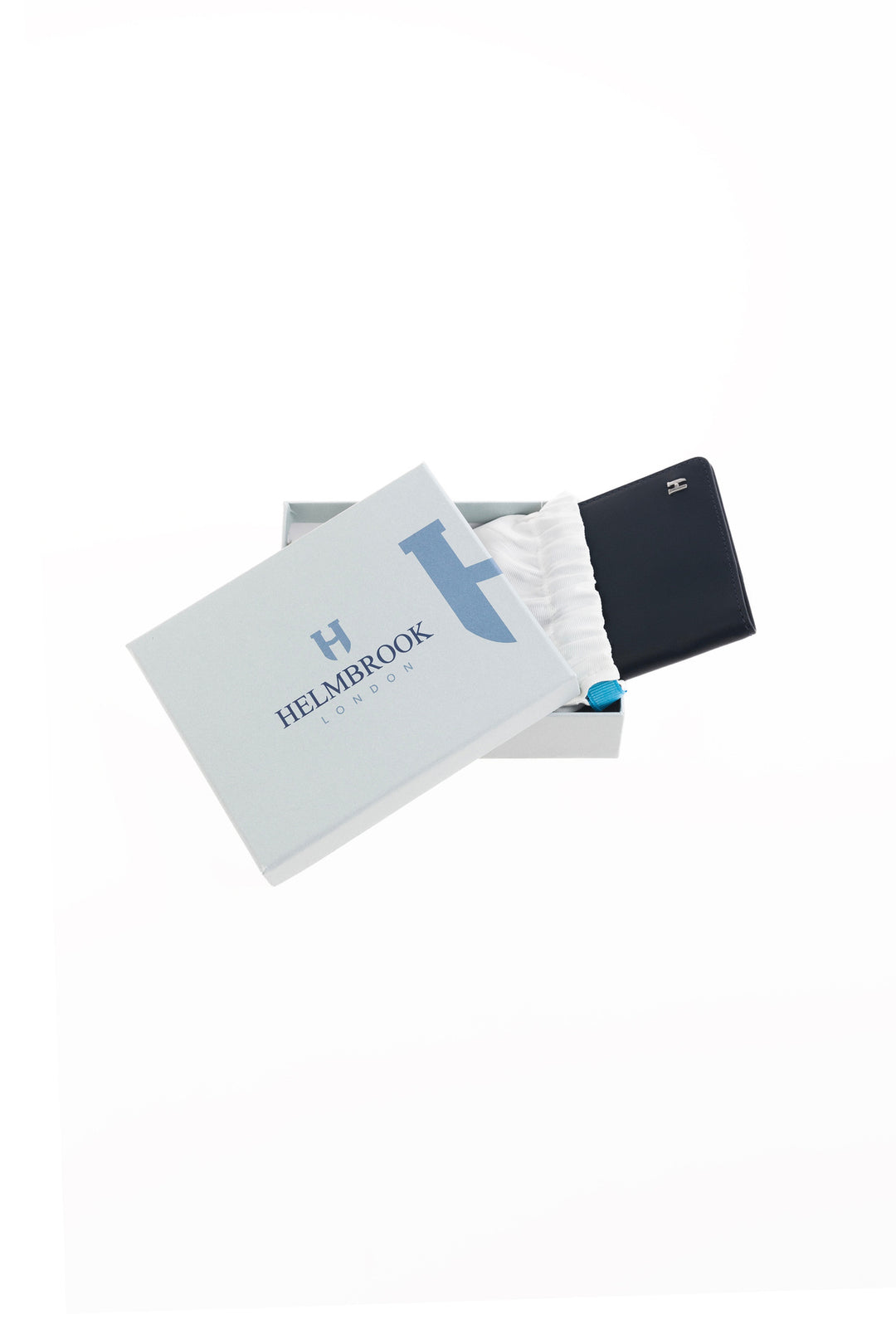helmbrook Housse de passeport protégée Rfid en cuir véritable bleu marine unisexe fabriqué à la main par Milton