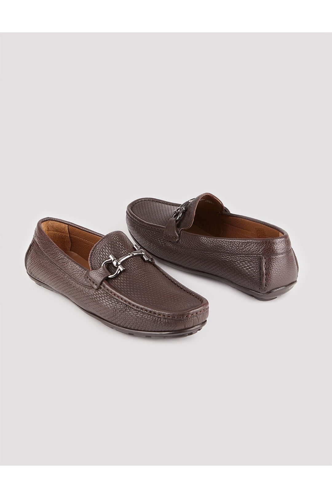 Cabani Shoes Chaussures Loafer pour hommes en cuir véritable marron - Multicolore