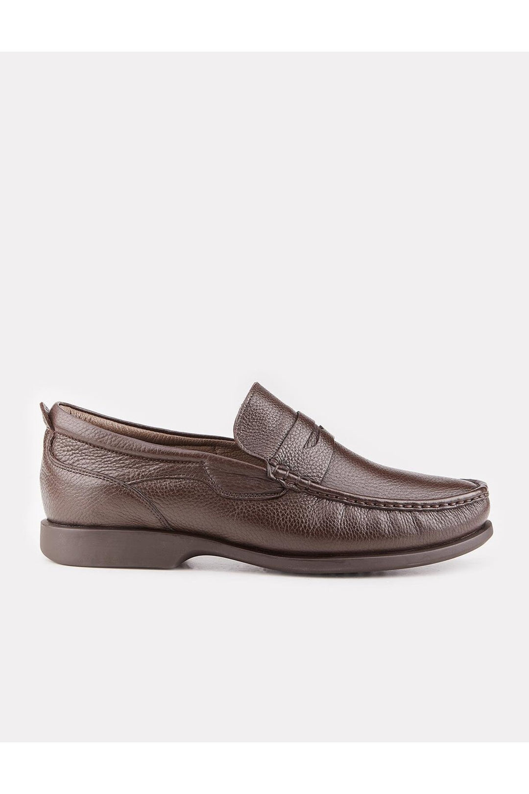 Cabani Shoes Chaussures de ville pour hommes en cuir véritable avec fourrure marron - Marron