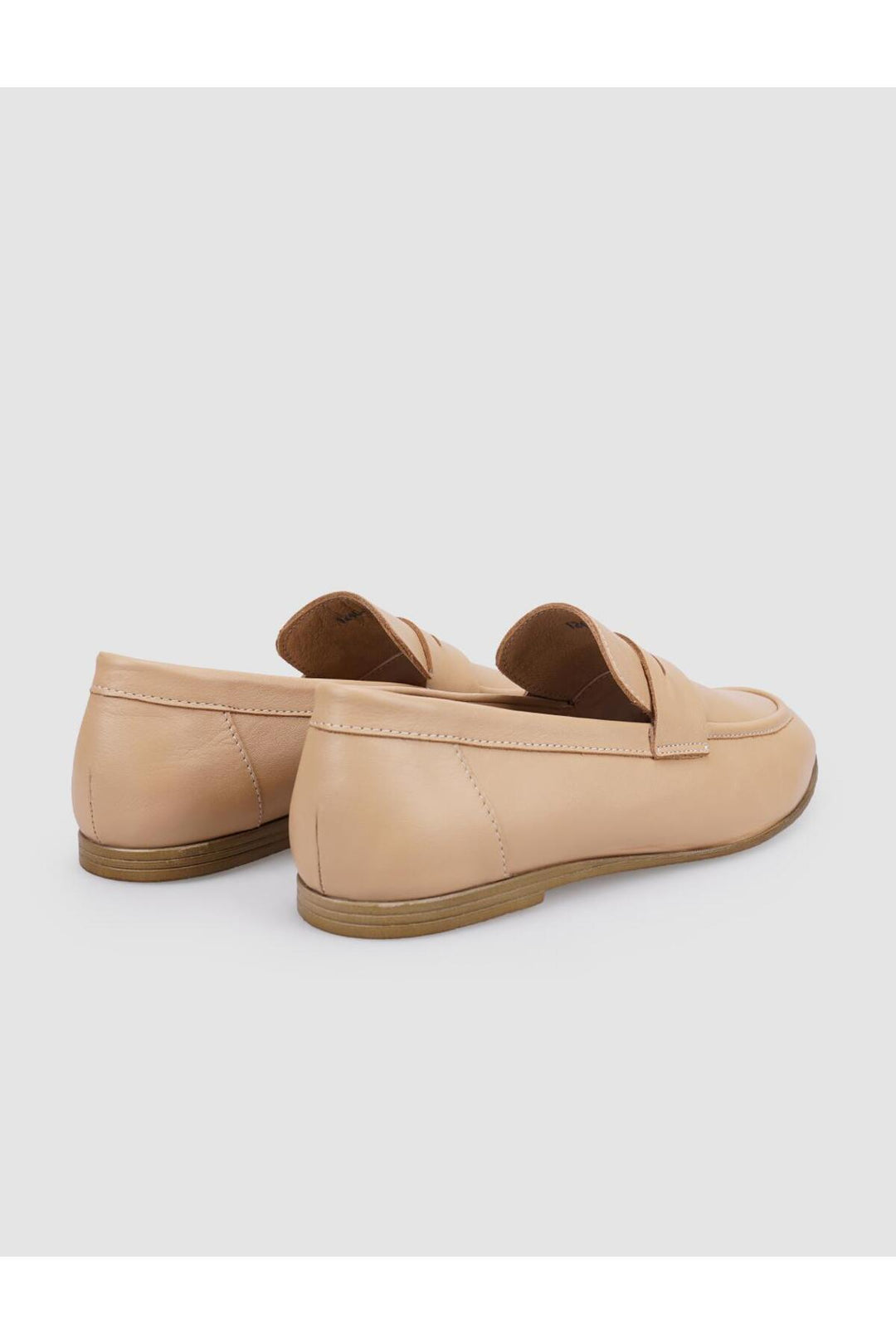 Cabani Shoes %100 Cuir Véritable Mocassins Femme Beige - Beige