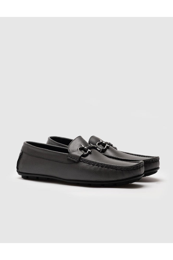 Cabani Shoes Loafer pour homme en cuir véritable gris - Gris