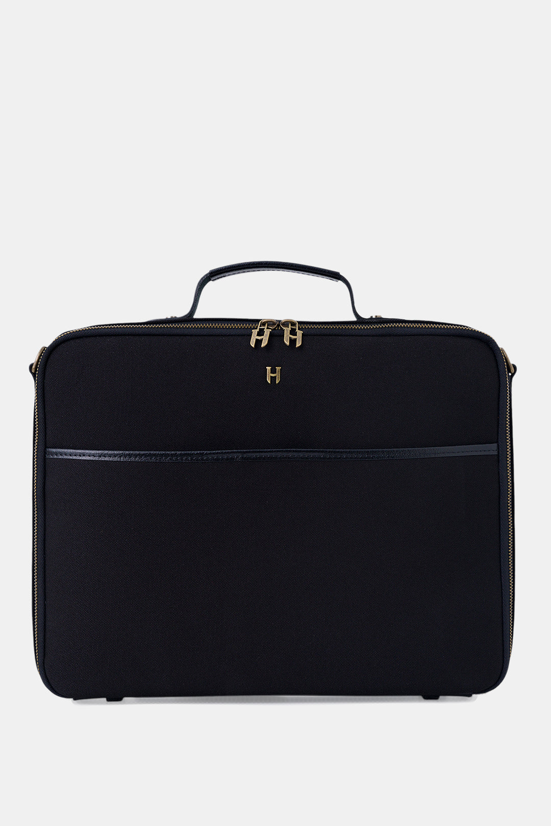 helmbrook Sac pour ordinateur portable Boris en cuir véritable 15,6"à compartiment unique pour homme