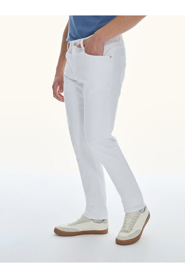 LTB Pantalon taille mi-haute Sawyer Y - Blanc_100