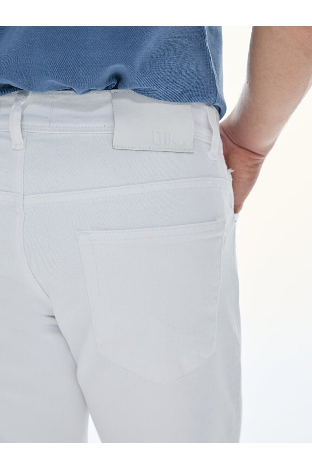 LTB Pantalon taille mi-haute Sawyer Y - Blanc_100