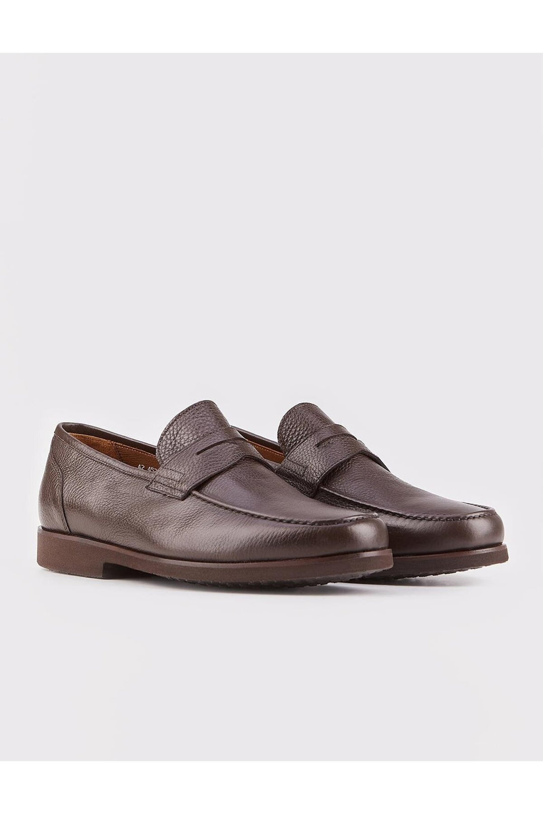 Cabani Shoes Chaussures de ville pour hommes en cuir véritable avec semelle Eva, marron. - Marron