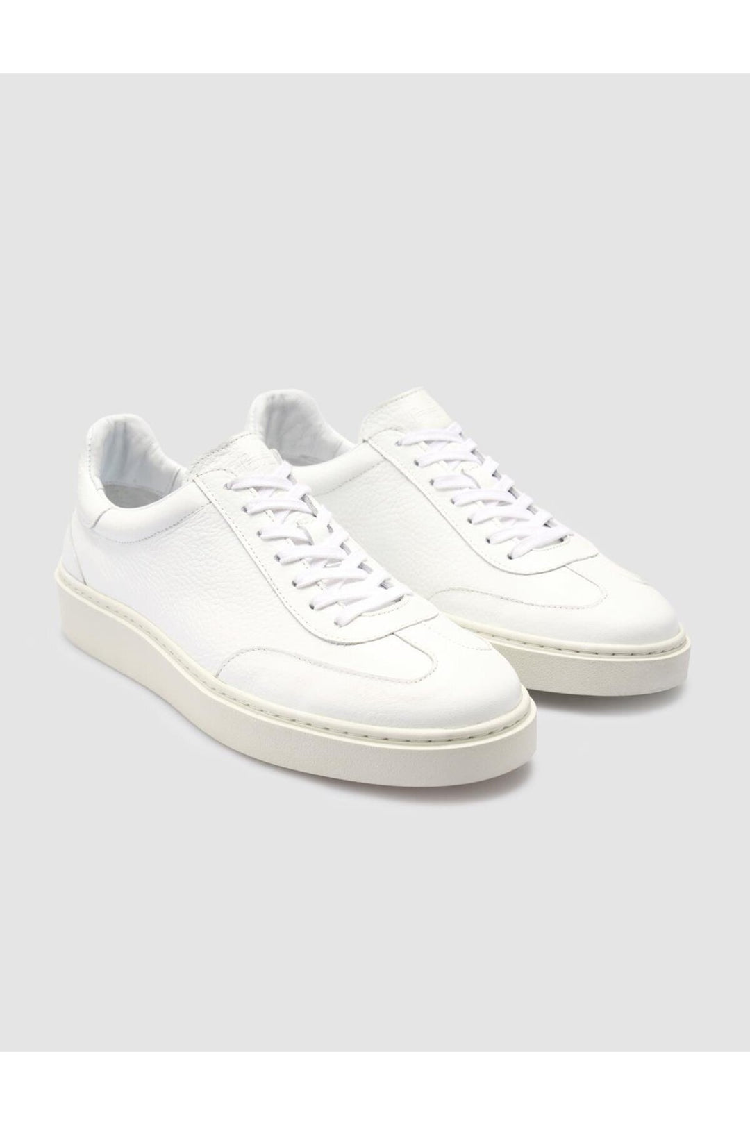 Cabani Shoes %100 Cuir véritable Baskets blanches pour hommes - Blanc