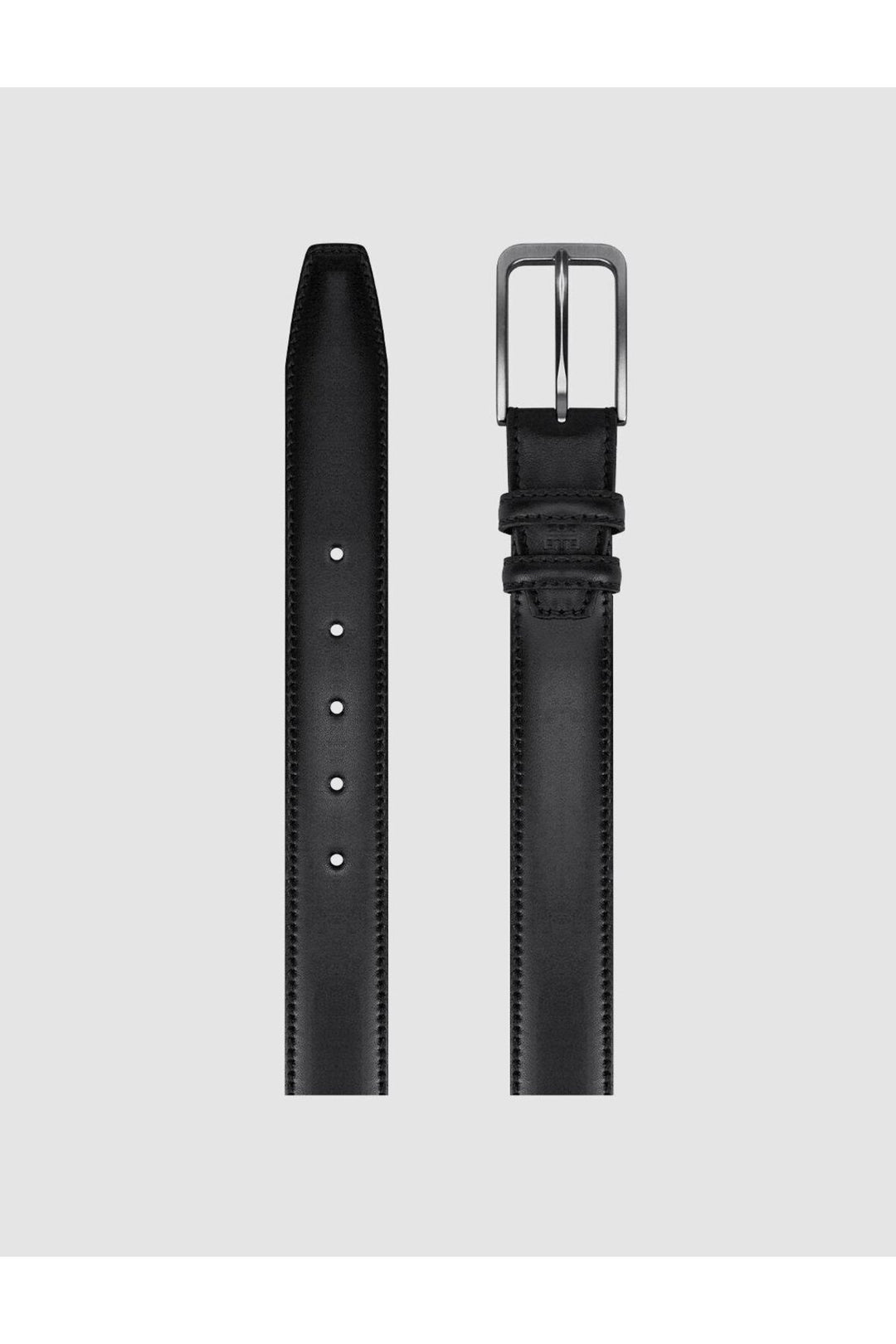 Cabani Shoes Ceinture quotidienne pour homme en cuir véritable noir de 3,5 cm. - Multicolore