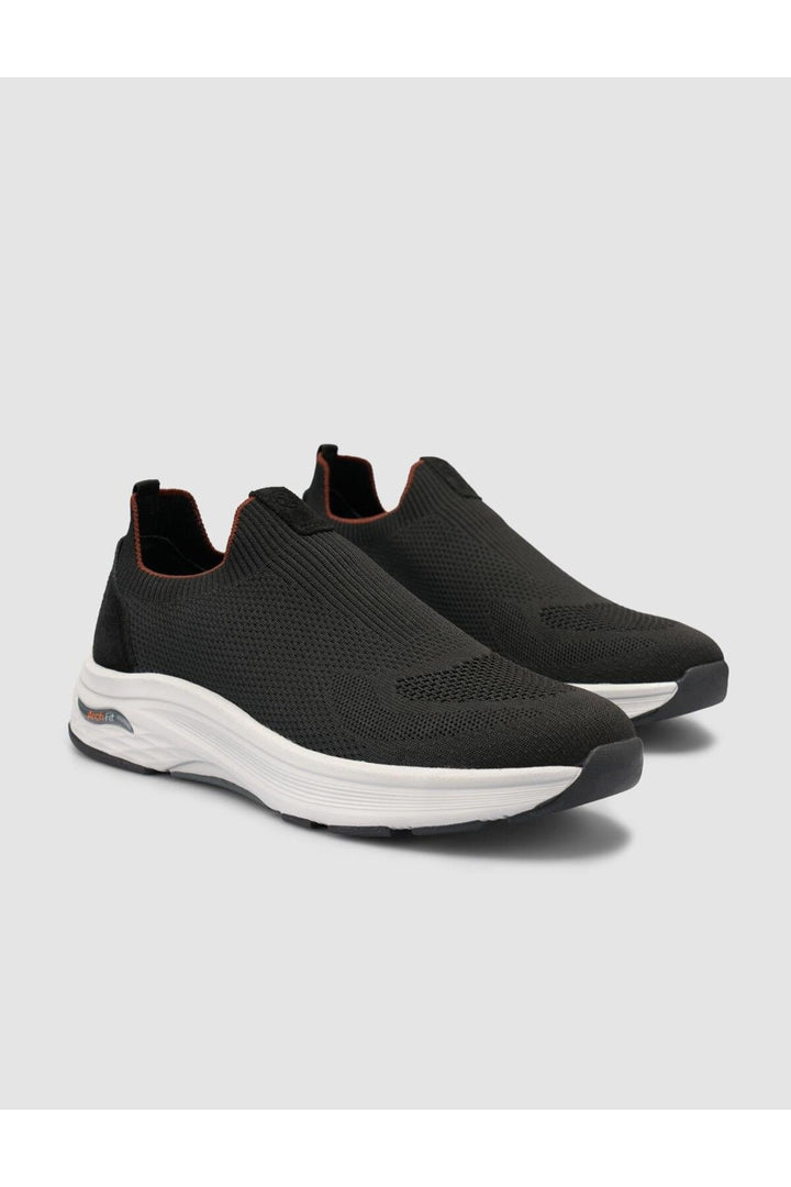 Cabani Shoes Chaussures de sport pour hommes en tricot noir - Noir