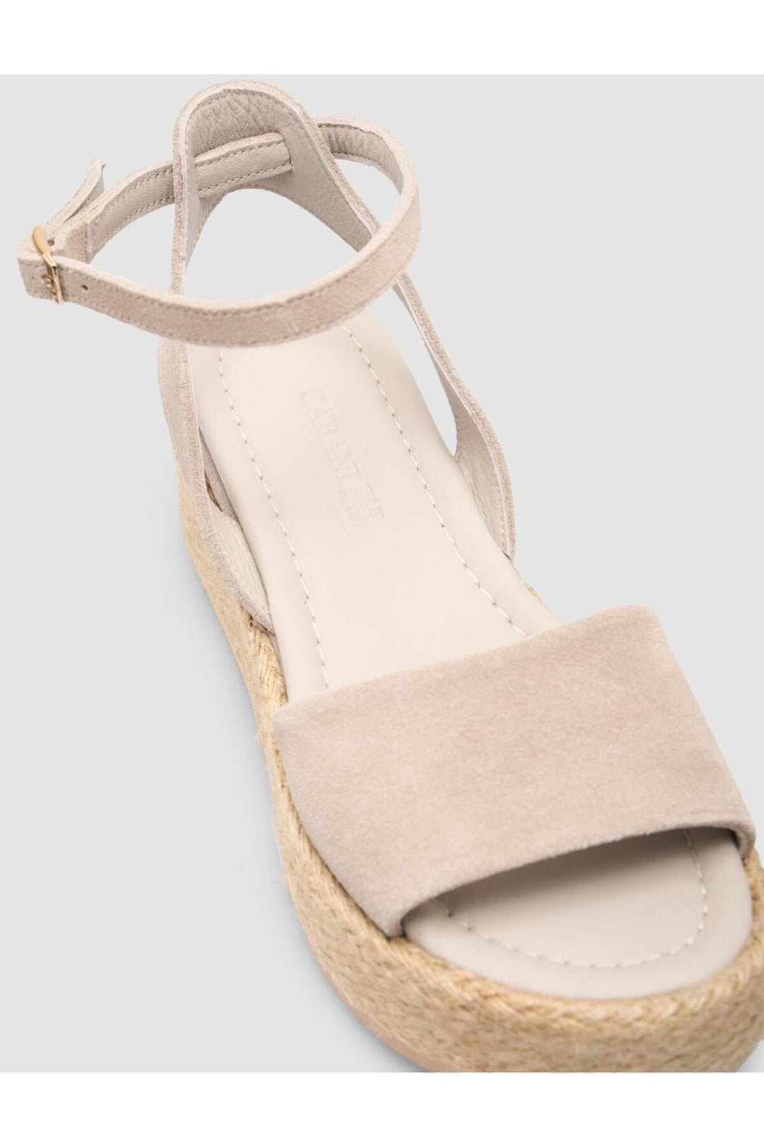 Cabani Shoes %100 Cuir véritable Sandale en suède pour femme - Pierre