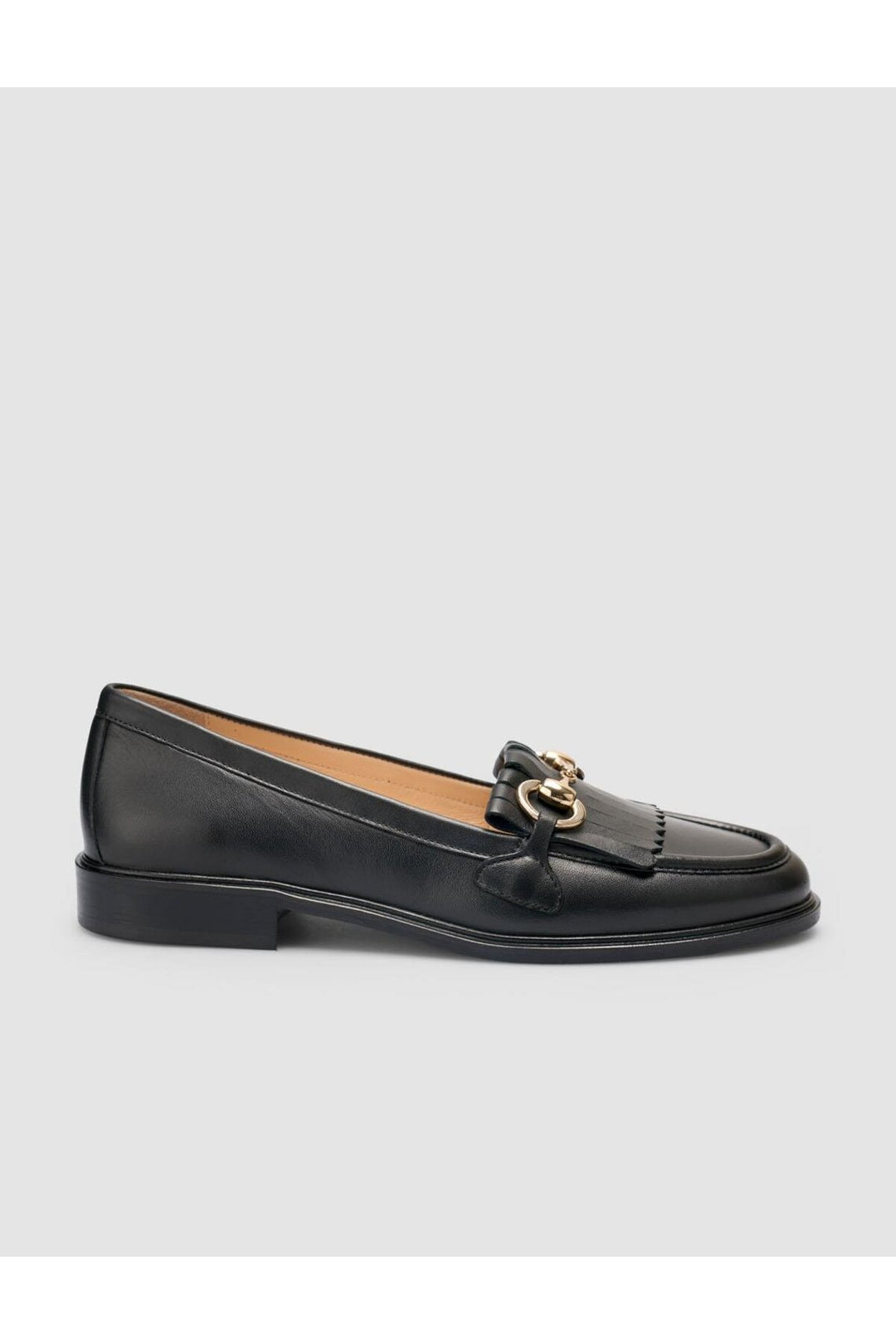 Cabani Shoes %100 Cuir véritable Mocassins à franges pour femmes en Noir - Noir