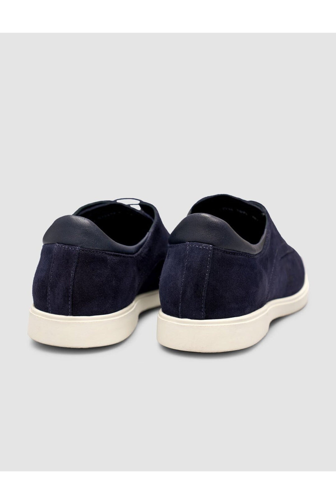 Cabani Shoes Bleu marine Suédé Texture Cuir Véritable de Veau Chaussures à Lacets pour Homme - Bleu marine