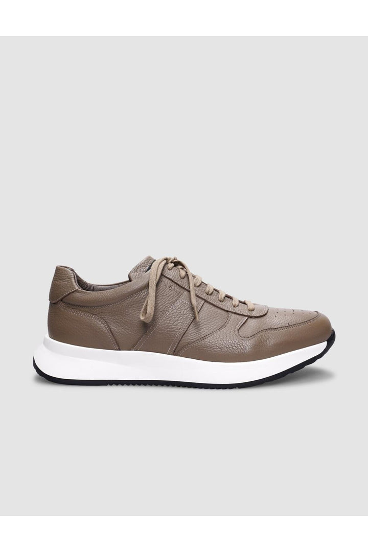 Cabani Shoes Chaussures de sport pour hommes en cuir véritable, avec lacets, en vison. - Vison