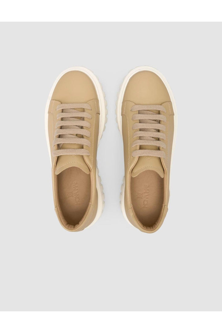 Cabani Shoes MonaMae %100 Cuir Véritable Vison Chaussures de Sport Femme - Vison