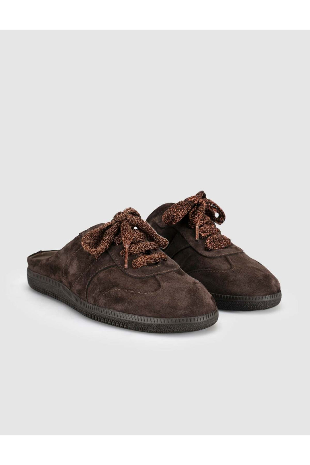 Cabani Shoes SoftWalk Chausson Femme en Cuir Suédé Marron - Multicolore