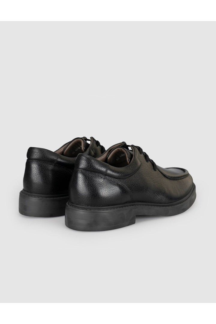 Cabani Shoes Chaussures décontractées pour hommes en cuir véritable noires - Multicolore