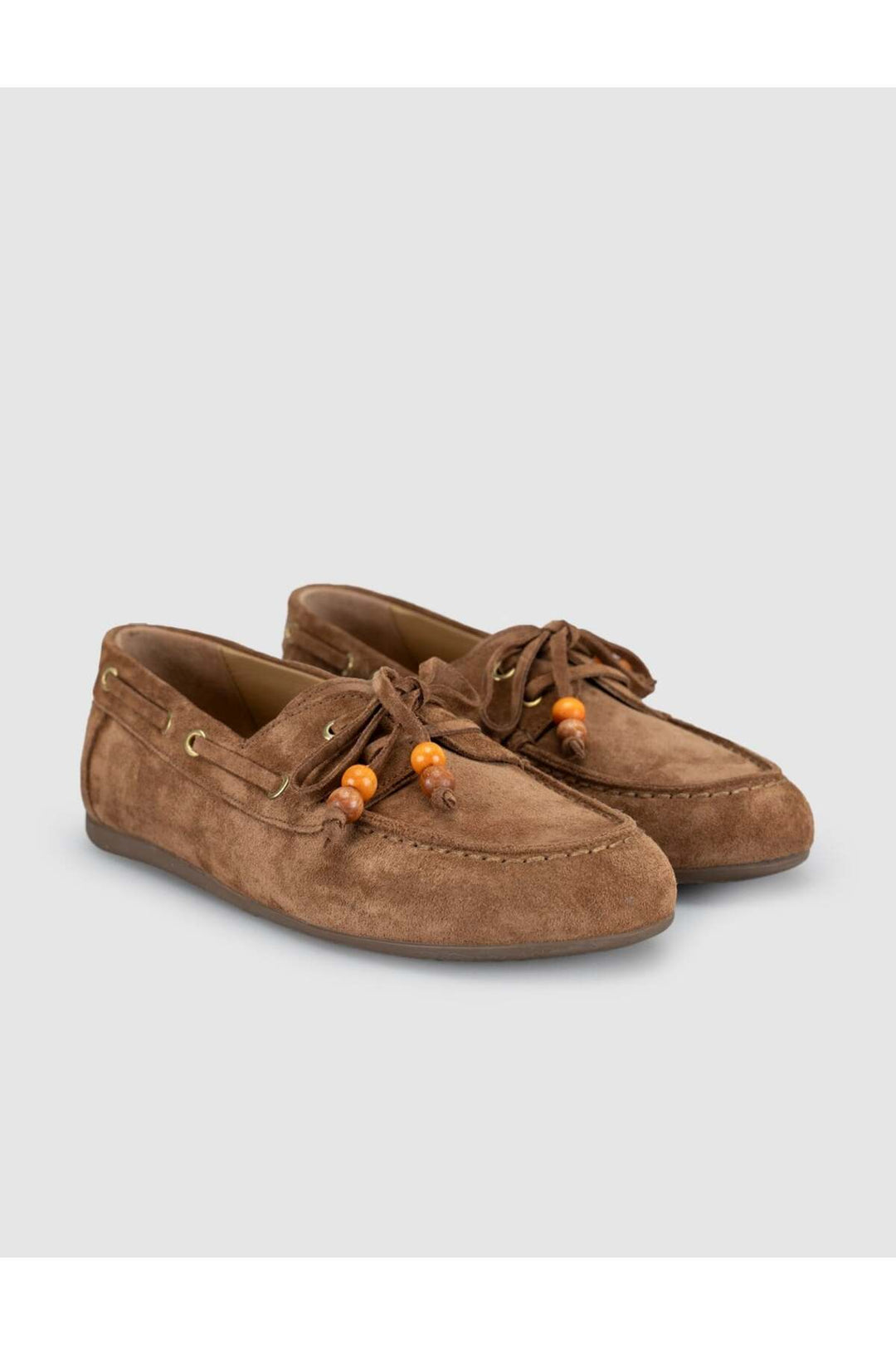 Cabani Shoes Lumanar Femme Nomad Cuir Suède Driver Loafer Chaussures - Marron foncé