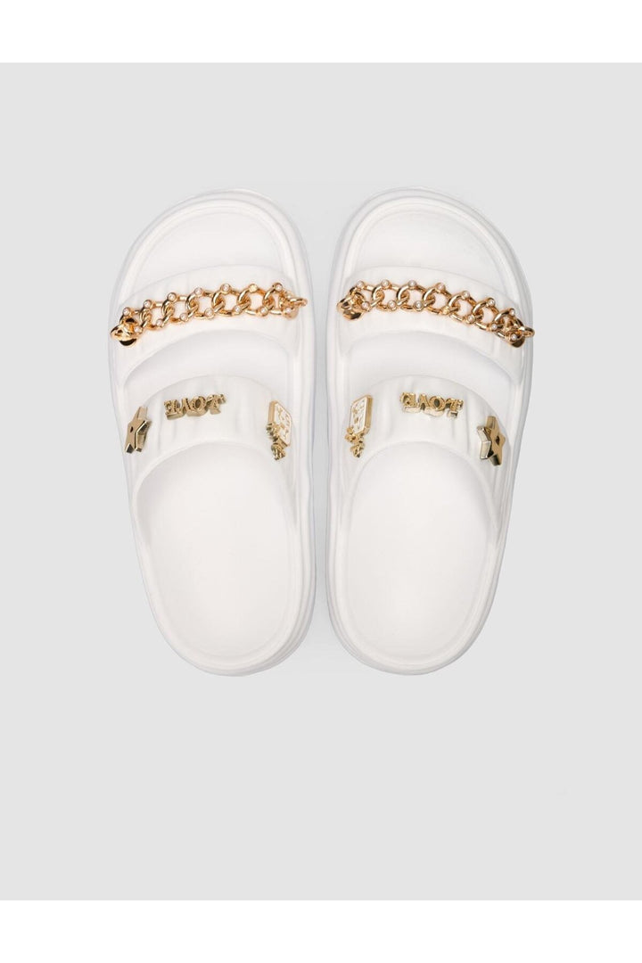 Cabani Shoes Snx Sandale en Eva Femme avec Détails en Charm Blanc - Blanc