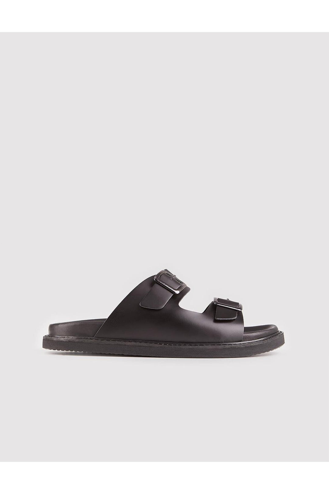 Cabani Shoes Sandales pour hommes en cuir véritable avec ceinture noires - Multicolore