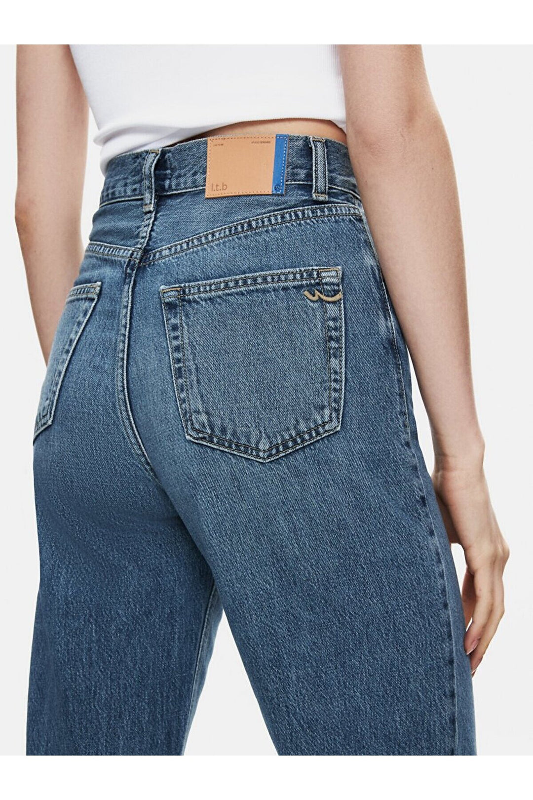 LTB Vıonne H Pantalon en Jean à Taille Haute et Jambes Larges - karişik_55966