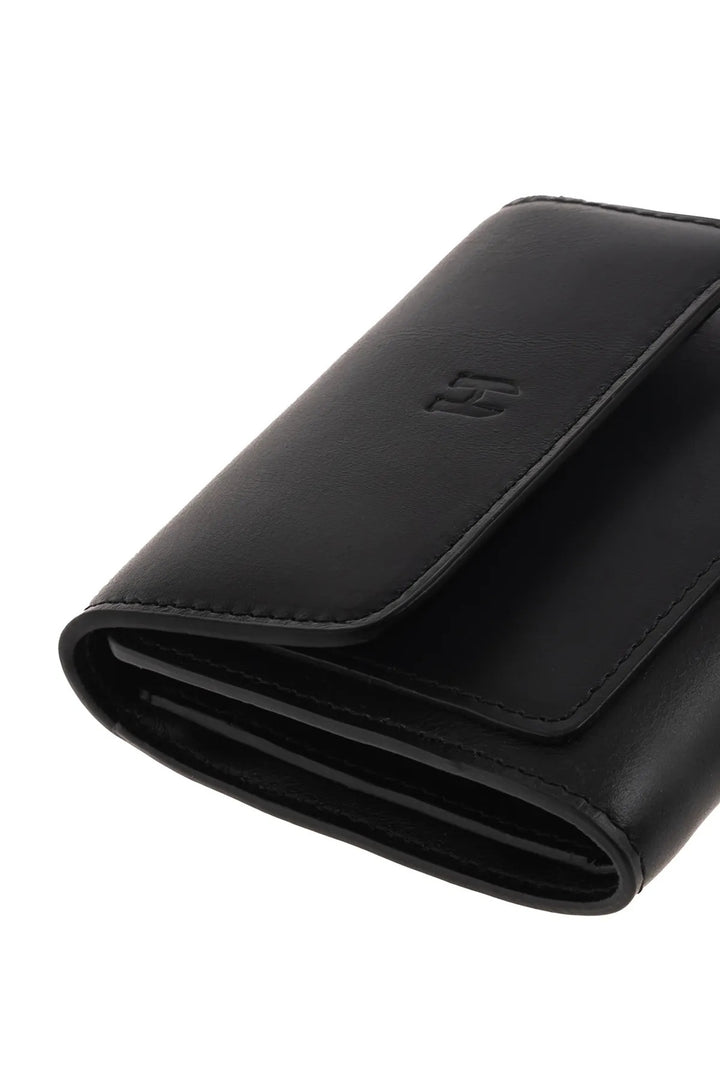 helmbrook Femme Cuir Véritable Grand Portefeuille Fermeture Éclair avec Couvercle RFID Protégé Eleanor Noir