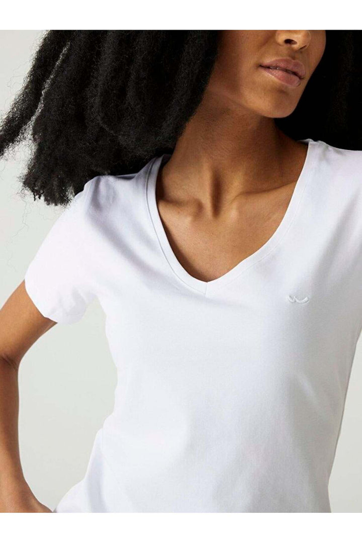 LTB T-shirt à manches courtes pour femme Ripado à col en V 12258016560033