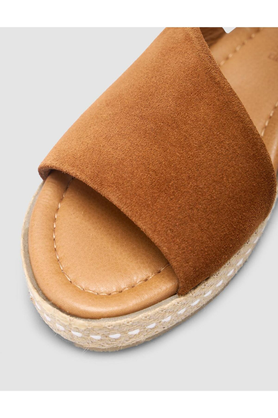 Cabani Shoes Sandales en suède pour femmes en cuir véritable 100% couleur tabac - Tabac