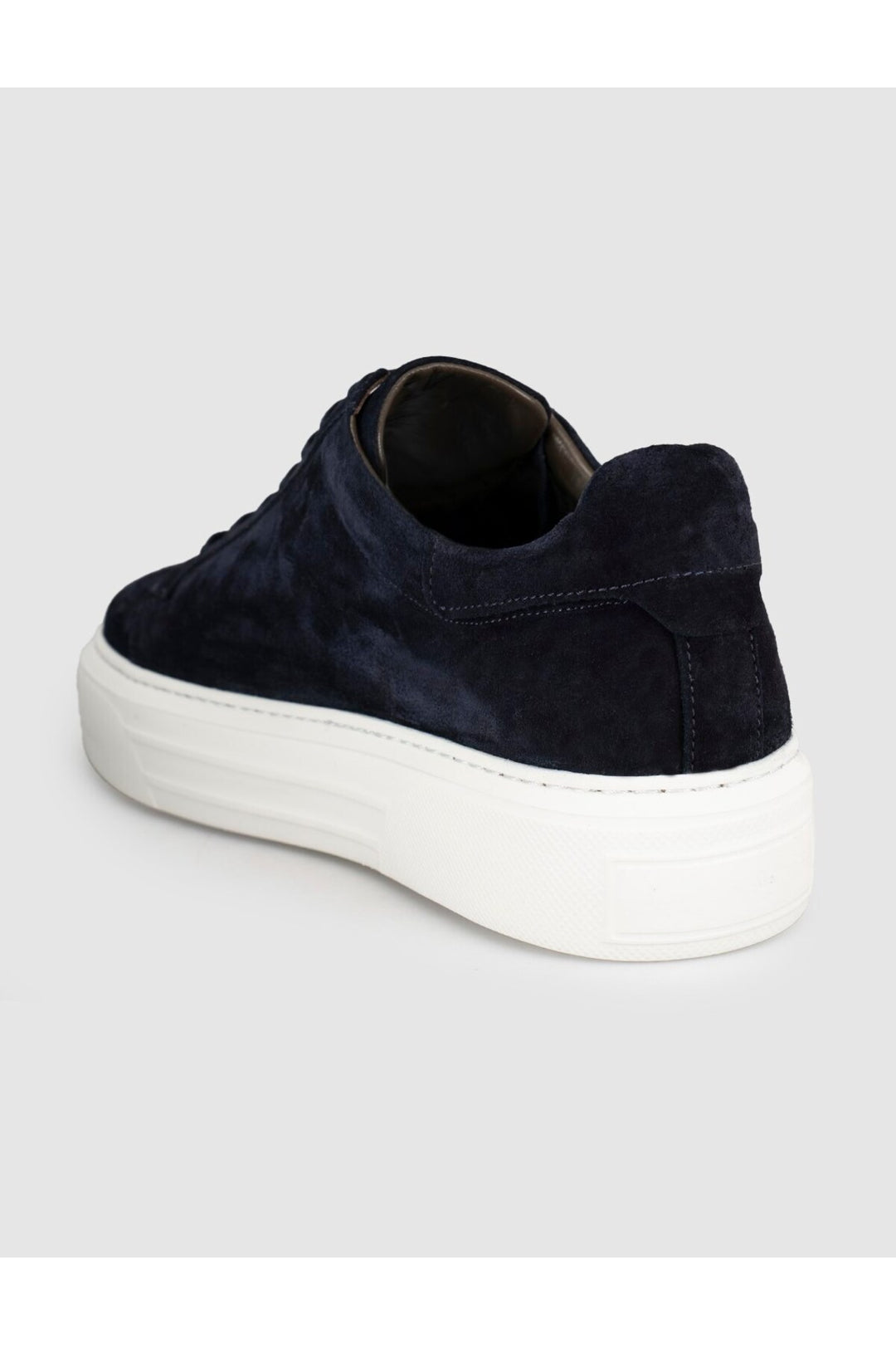 Cabani Shoes Baskets pour hommes en cuir véritable suédé bleu marine - Multicolore