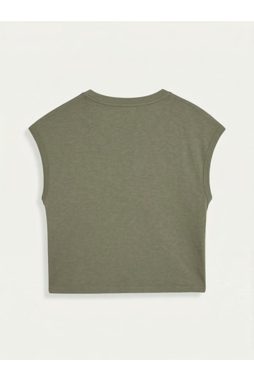 LTB T-shirt Vert Sans Manches Col V Relaxed - Vert