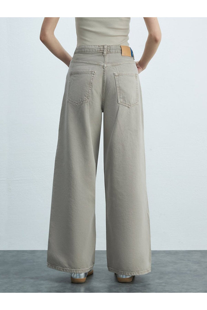 LTB Denıssa Pantalon en jean taille haute à jambes larges - karişik_55984