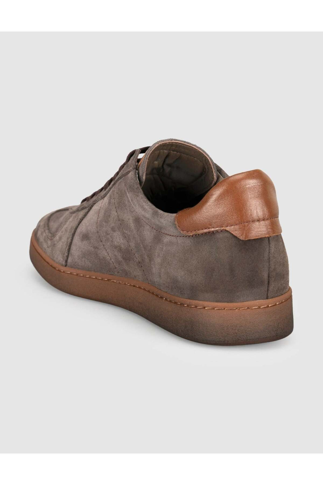 Cabani Shoes Chaussures de sport pour hommes en cuir véritable, daim marron. - Multicolore